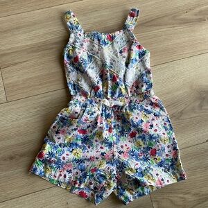 Colorful Floral Kids Romper